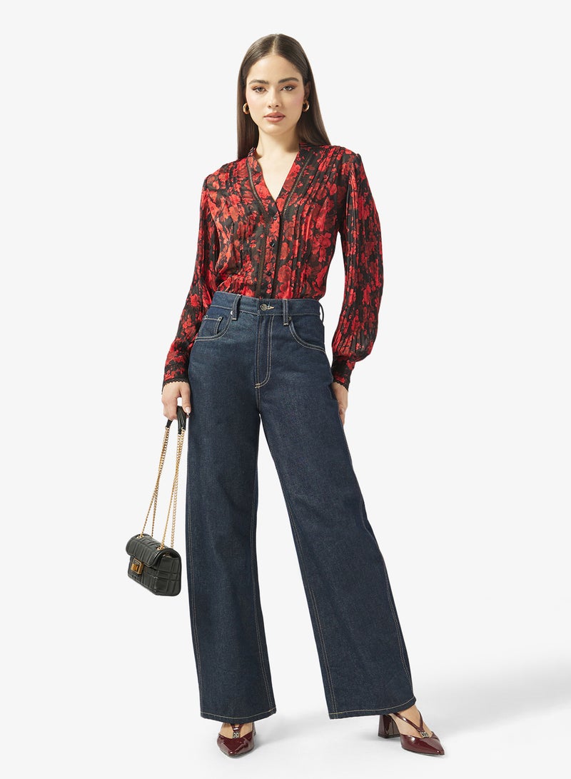 GUESS New Josette Printed Long Sleeve Shirt - Image 4